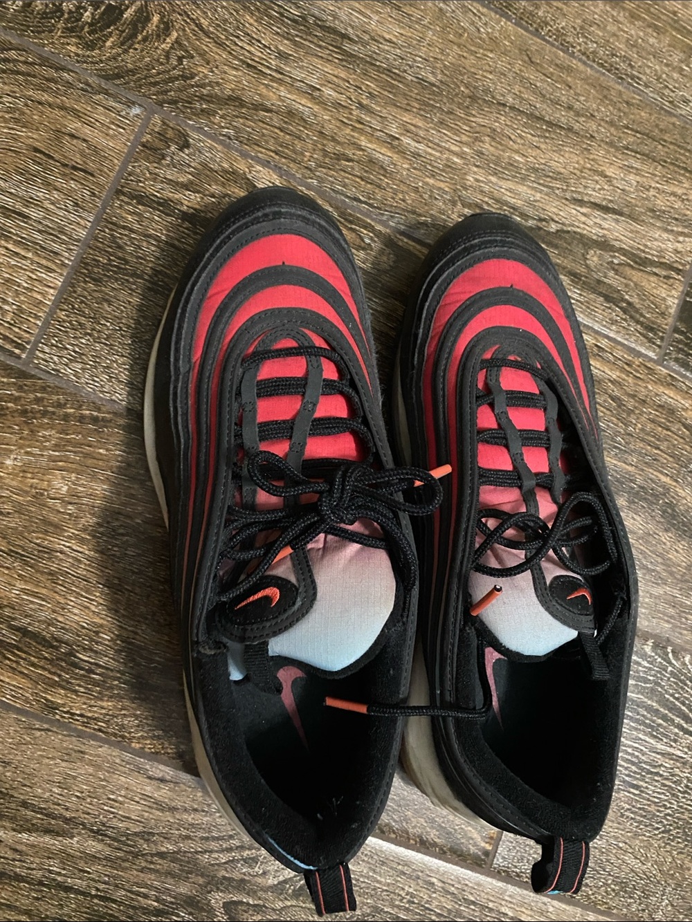 Men’s Nike Red and Black Athletic Shoes